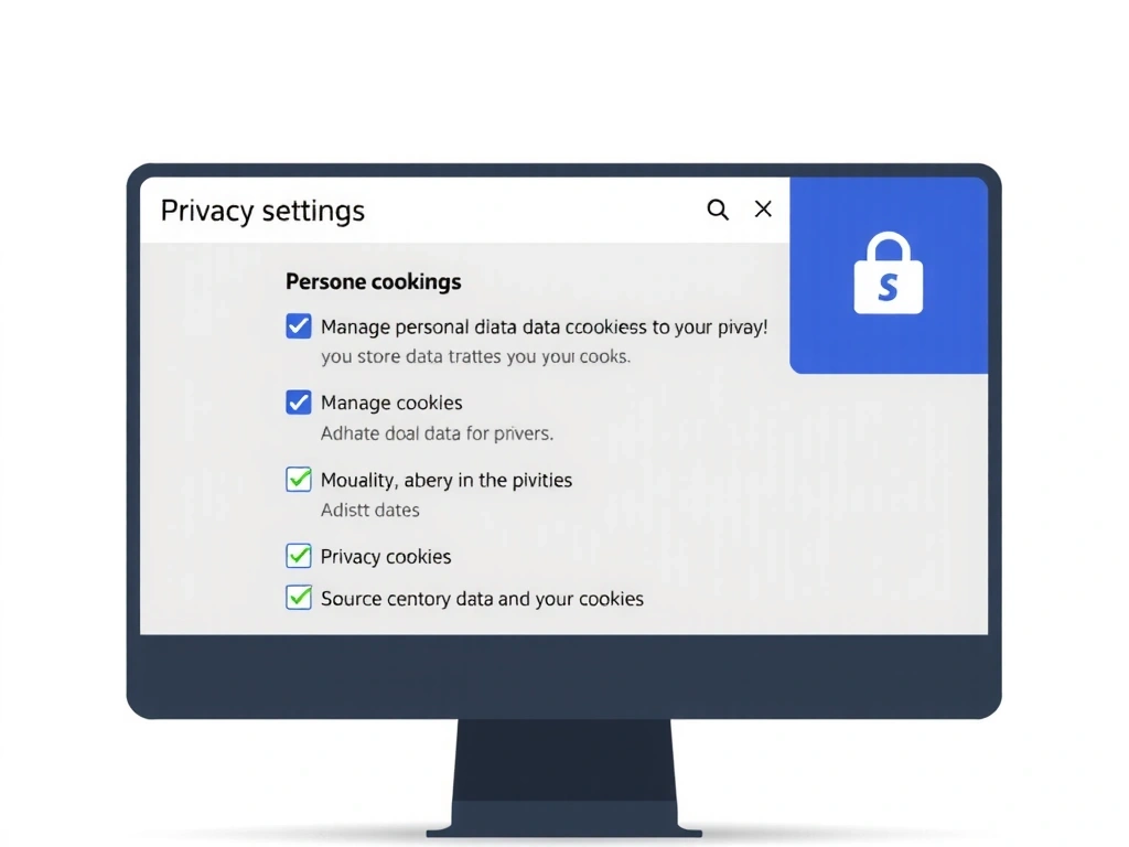 Imagine a unui ecran de computer care afișează setările de confidențialitate ale unui browser web, cu opțiuni pentru gestionarea cookie-urilor. Simbolizează controlul utilizatorului asupra datelor personale.
