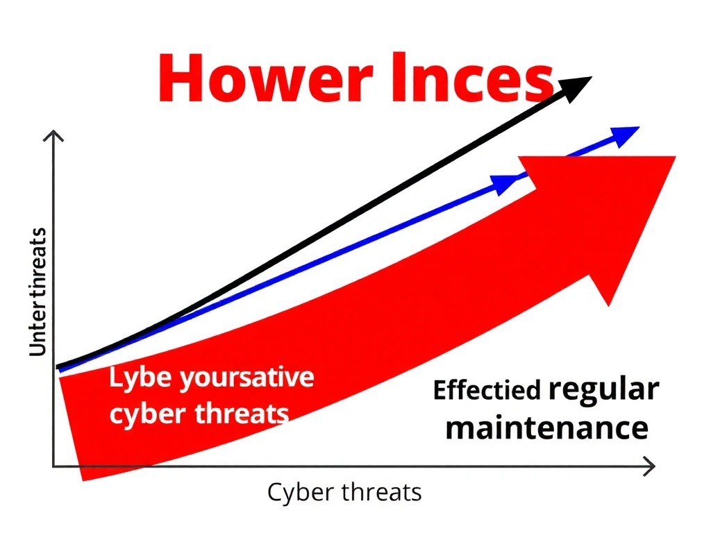 Diagramă interactivă care arată evoluția riscurilor cibernetice și importanța mentenanței