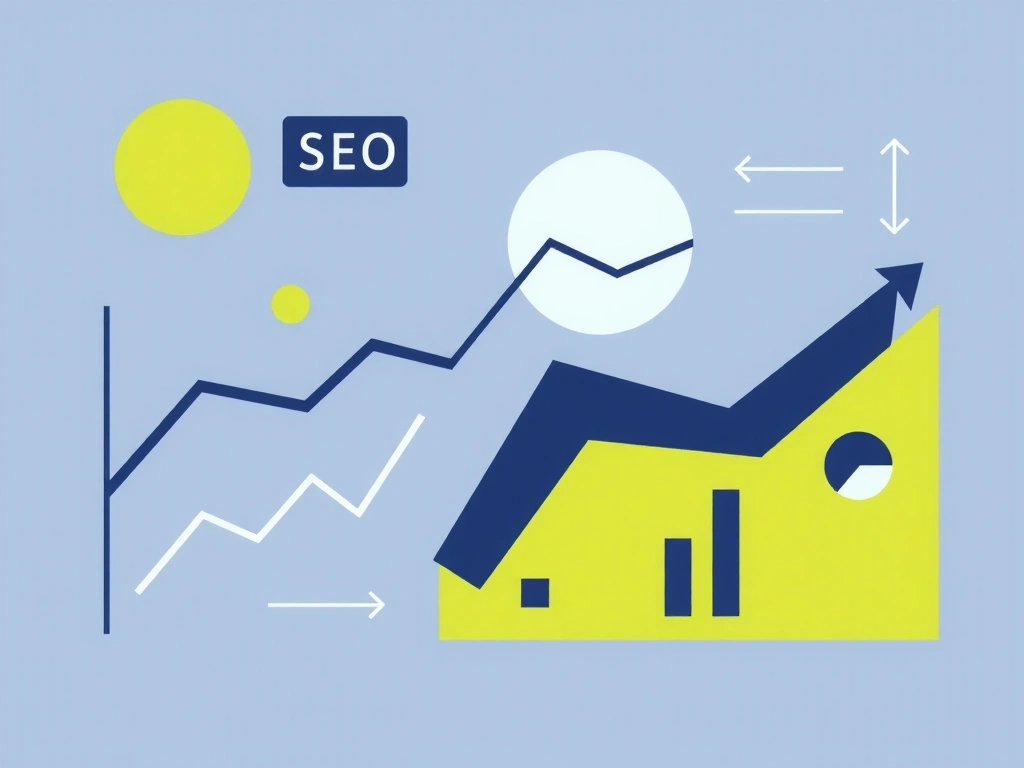 Imagine abstractă cu date și grafice de analiză SEO