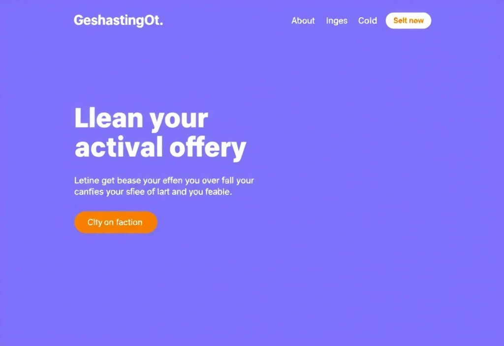 Imagine reprezentativă pentru o pagină de destinație (landing page) cu un call-to-action clar